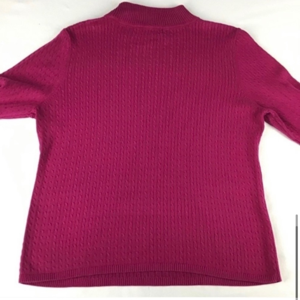 Karen Scott Crew Neck Fucsia Size XL - Picture 4 of 6